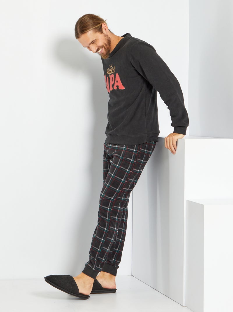 Pigiama natalizio in pile - 2 pezzi - Rosso - Donna - 7.20 Pigiama natalizio in pile - 2 pezzi - Rosso - Donna - 7.20