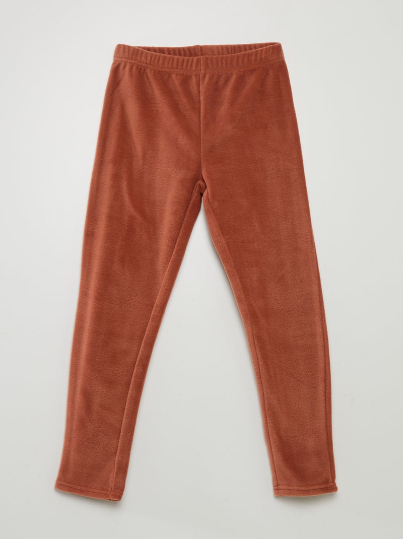 Pigiama lungo in pile - 2 pezzi ROSA - Kiabi