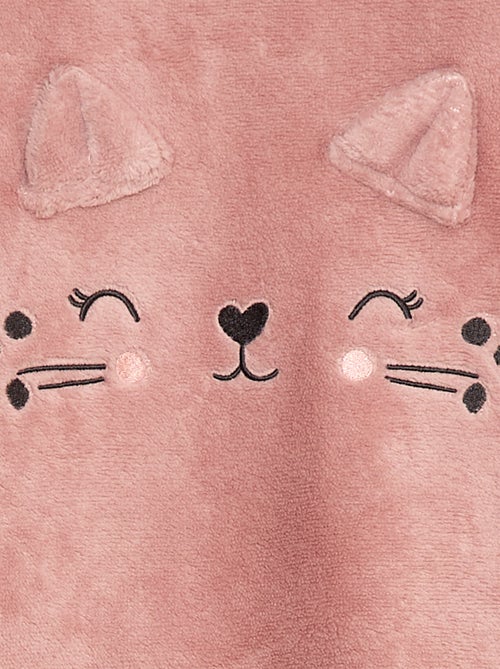 Pigiama lungo in pile, felpa + pantaloni - 2 pezzi - Kiabi