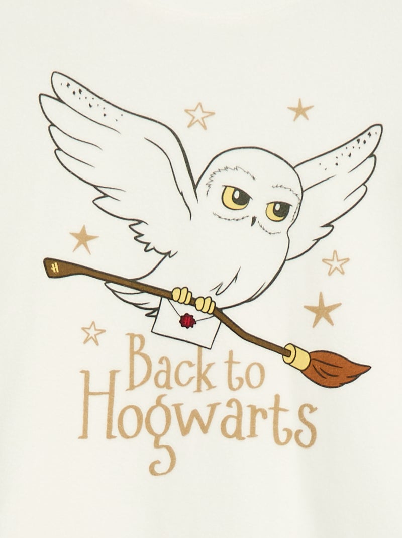 Pigiama lungo in pile 'Harry Potter' - 2 pezzi Bianco - Kiabi