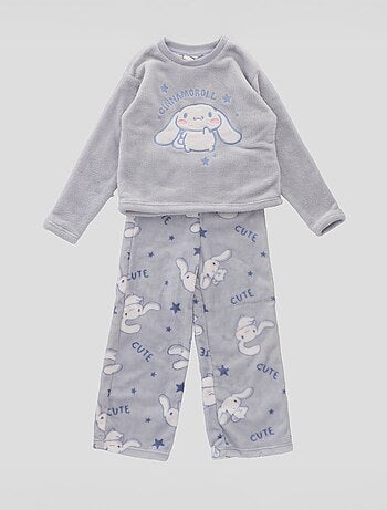 Pigiama lungo in pile 'Hello Kitty' - Set 2 pezzi