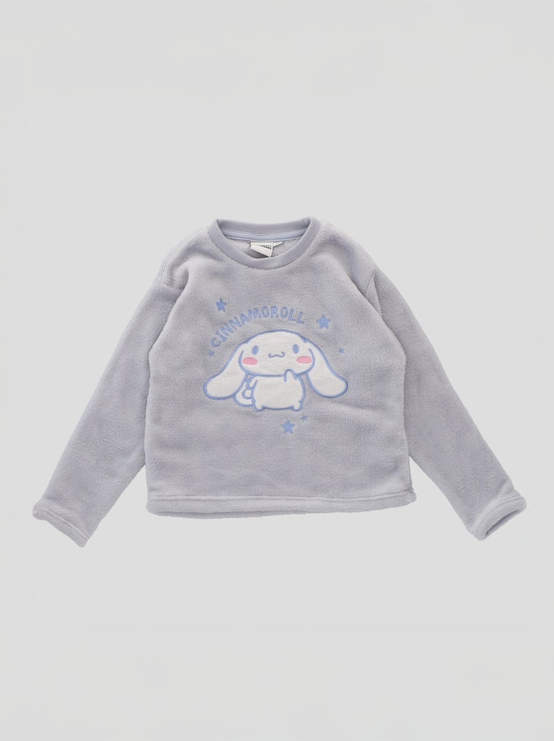 Pigiama lungo in pile 'Hello Kitty' - 2 pezzi Blu - Kiabi