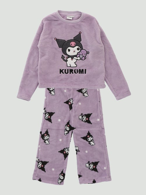 Pigiama lungo in pile 'Hello Kitty' - 2 pezzi - Kiabi