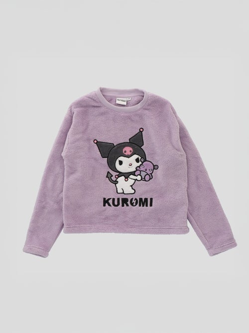 Pigiama lungo in pile 'Hello Kitty' - 2 pezzi - Kiabi