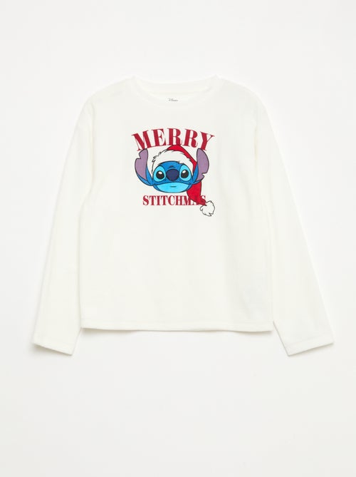 Pigiama lungo in pile 'Stitch' 'Disney' - 2 pezzi - Kiabi