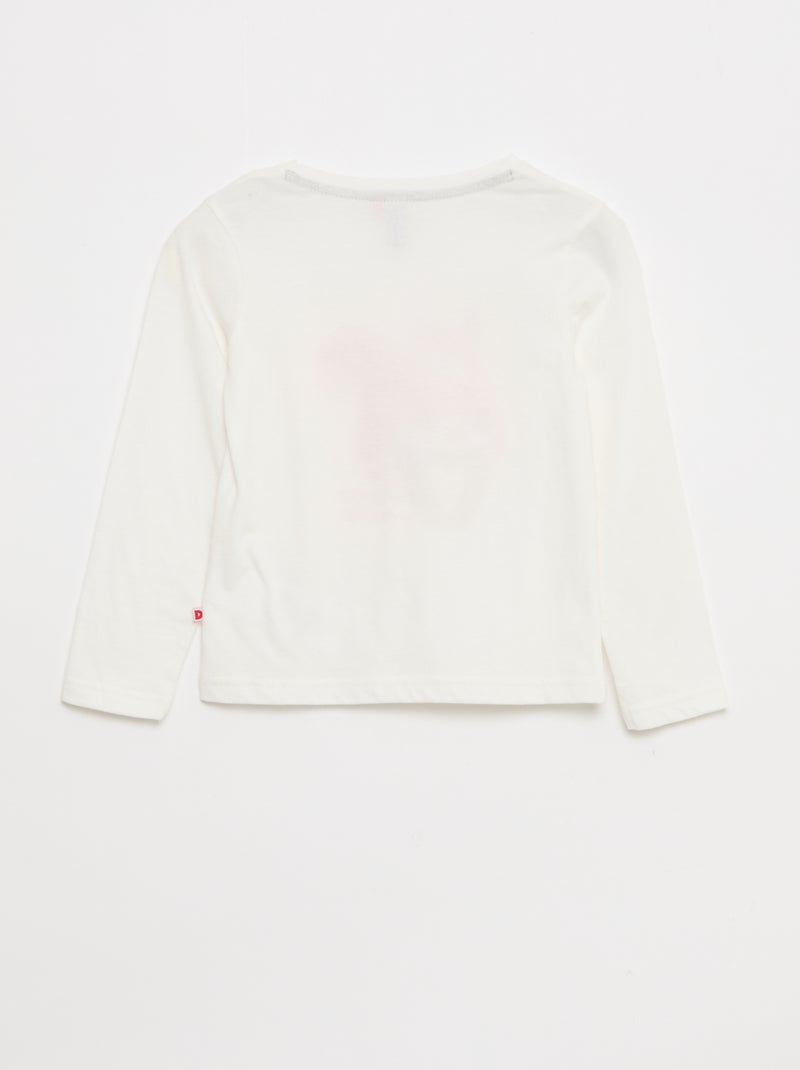 Pigiama lungo in popeline - 2 pezzi Bianco - Kiabi