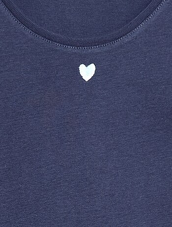 Pigiama lungo in popeline - 2 pezzi