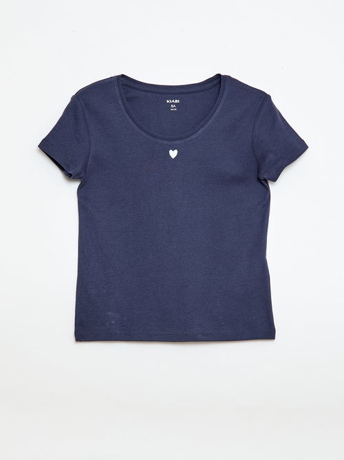 Pigiama lungo in popeline - 2 pezzi - Kiabi