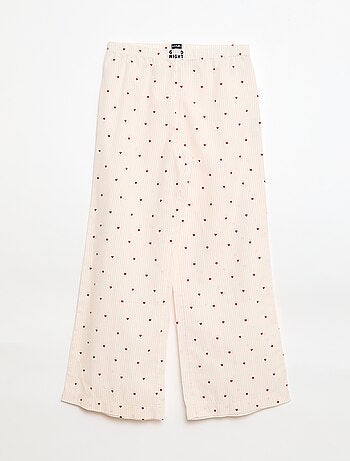 Pigiama lungo in popeline - 2 pezzi