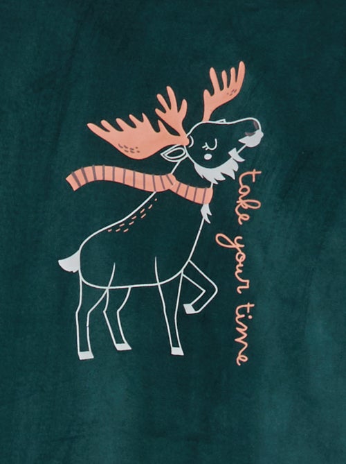 Pigiama lungo in velluto - 2 pezzi - Kiabi