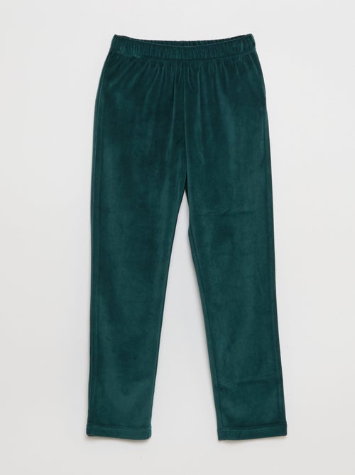 Pigiama lungo in velluto - 2 pezzi - Kiabi