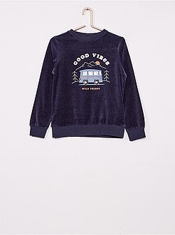 Pigiama lungo in velluto - Kiabi