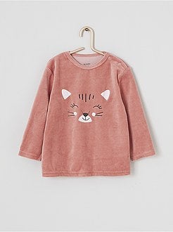 Pigiama lungo in velluto - Kiabi