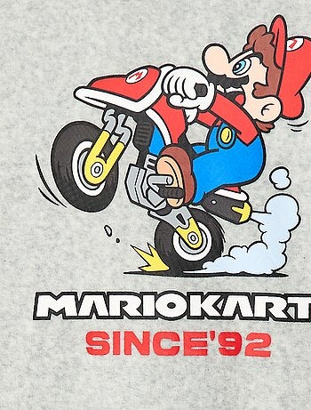 Pigiama lungo in velluto 'Mario Kart' t-shirt + pantaloni - 2 pezzi