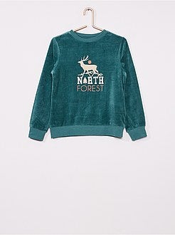 Pigiama lungo in velluto - Kiabi