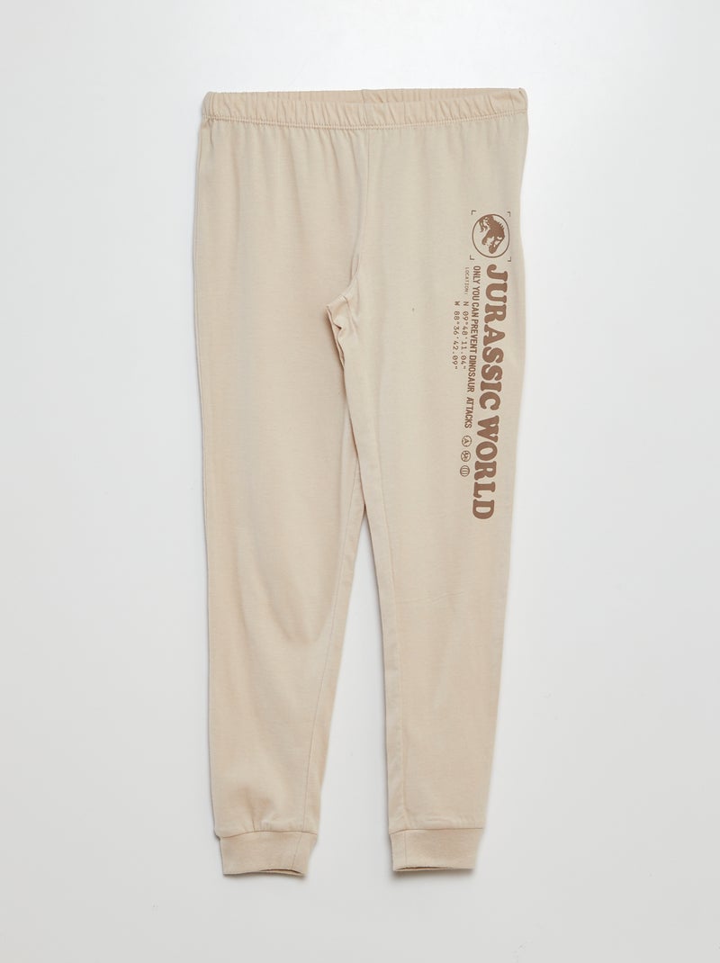 Pigiama lungo 'Jurassic World' - 2 pezzi MARRONE - Kiabi