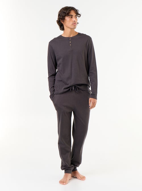 Pigiama lungo maglietta + pantaloni - 2 pezzi - Kiabi