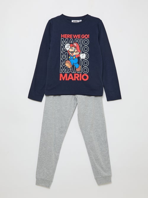 Pigiama lungo "Mario" - Set 2 pezzi - Kiabi