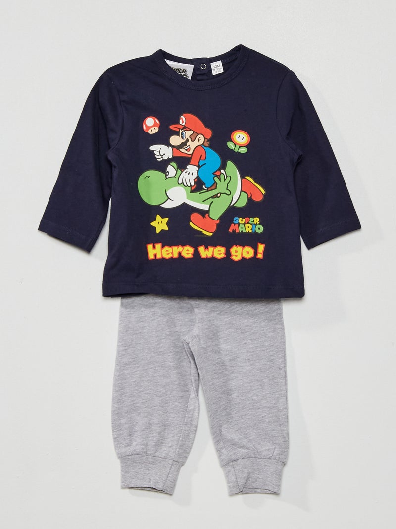 Pigiama lungo 'Mario Kart' - 2 pezzi BLU - Kiabi