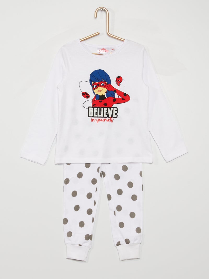 Pigiama lungo 'Miraculous' bianco - Kiabi