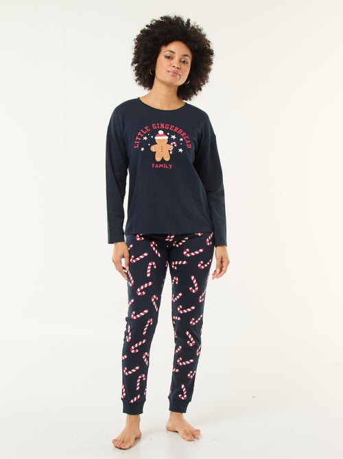 Pigiama lungo Natale - 2 pezzi - Kiabi