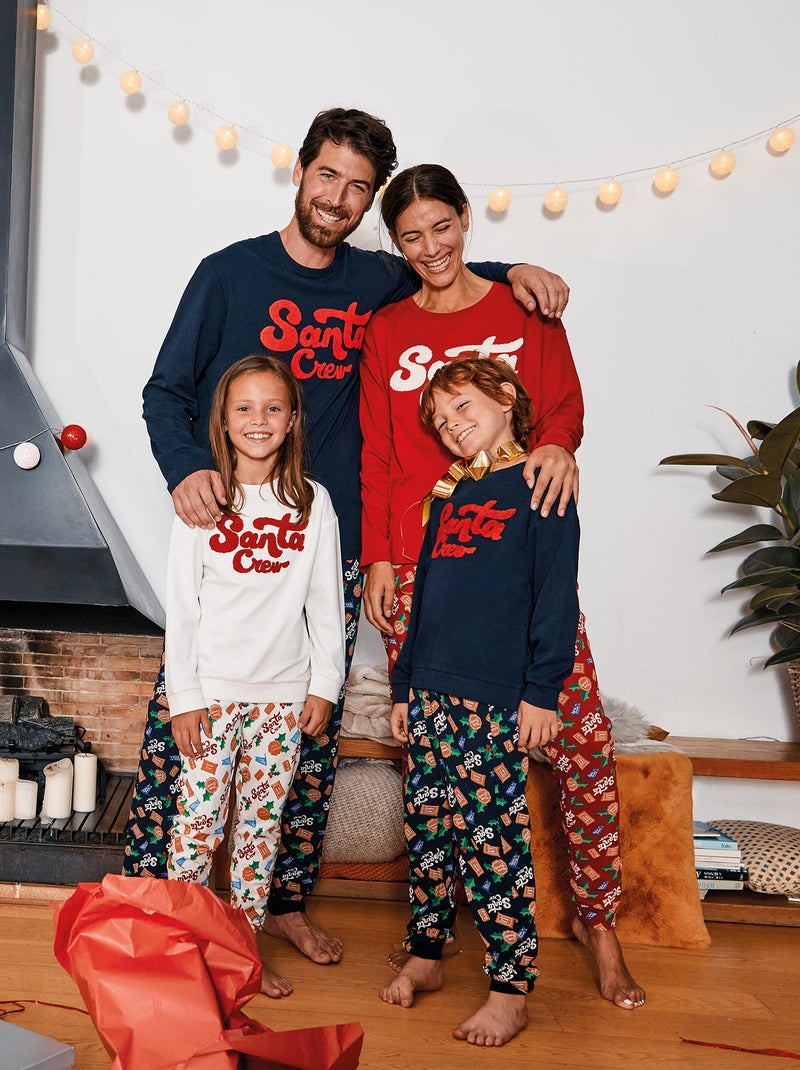 Pigiama lungo 'Natale' t-shirt + pantaloni - 2 pezzi BLU - Kiabi
