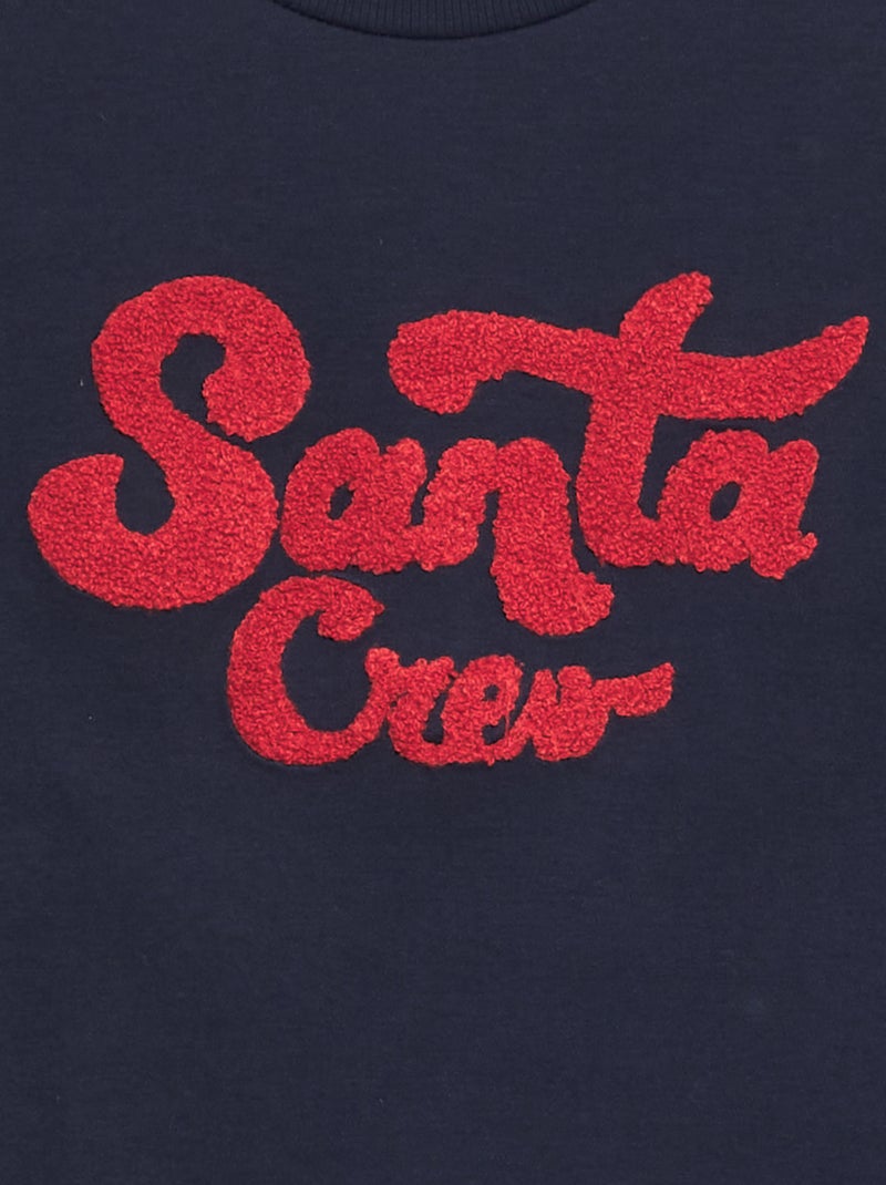 Pigiama lungo 'Natale' t-shirt + pantaloni - 2 pezzi BLU - Kiabi