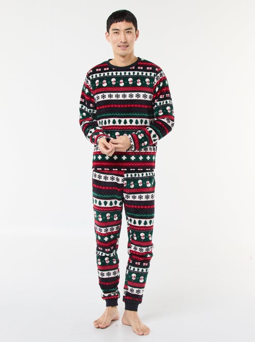 Pigiama lungo natalizio - 2 pezzi - Kiabi