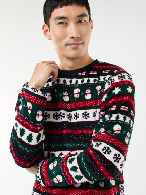 Pigiama lungo natalizio - 2 pezzi - Kiabi