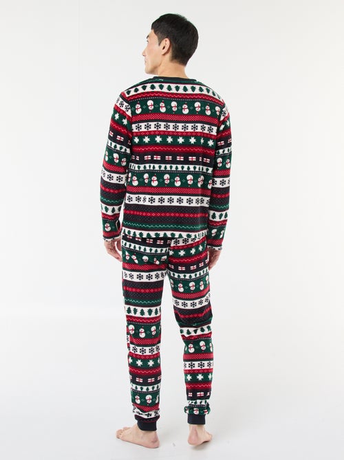 Pigiama lungo natalizio - 2 pezzi - Kiabi