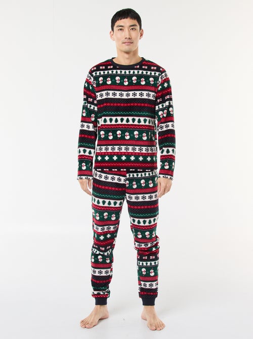 Pigiama lungo natalizio - 2 pezzi - Kiabi
