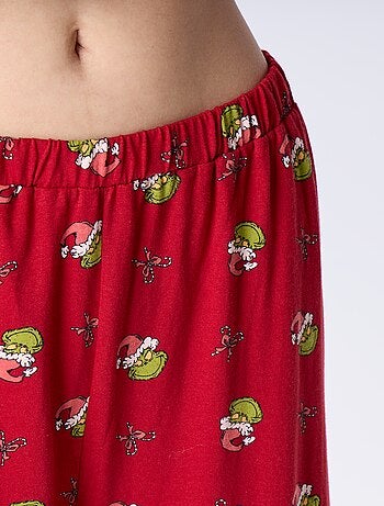 Pigiama lungo natalizio 'Il Grinch' - 2 pezzi