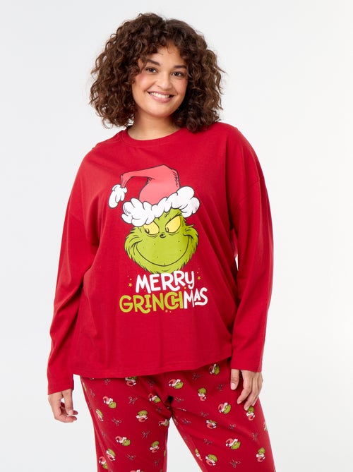 Pigiama lungo natalizio "Il Grinch" - 2 pezzi - Kiabi