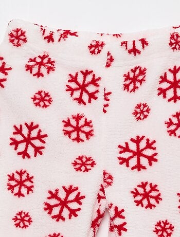 Pigiama lungo natalizio in pile 'Bluey' - 2 pezzi