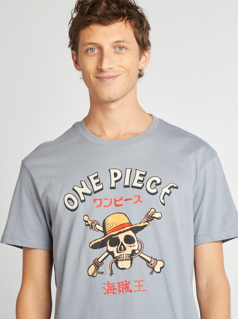 Pigiama lungo 'One Piece' - 2 pezzi GRIGIO - Kiabi