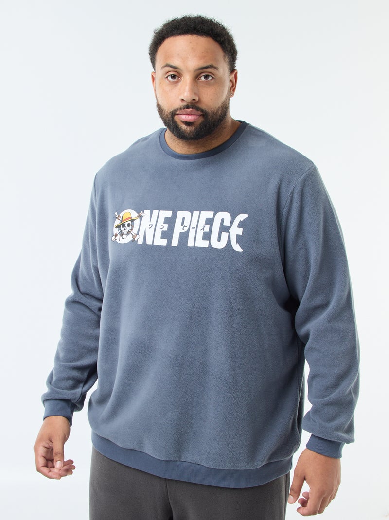 Pigiama lungo 'One Piece' - Set 2 pezzi Blu - Kiabi