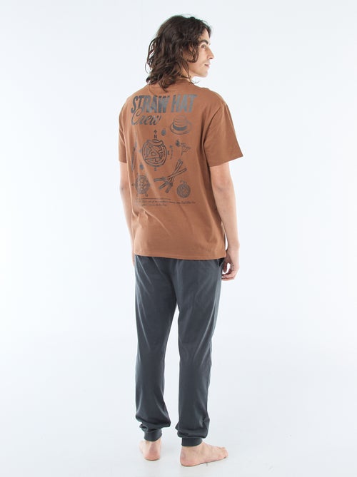 Pigiama lungo 'One piece' - Set 2 pezzi - Kiabi