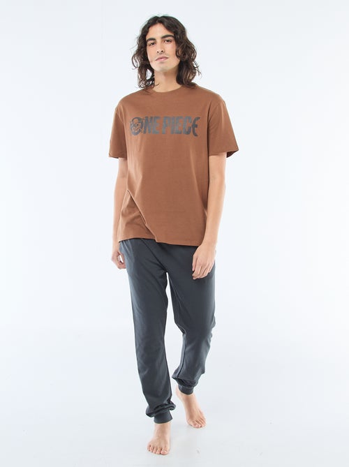 Pigiama lungo 'One piece' - Set 2 pezzi - Kiabi