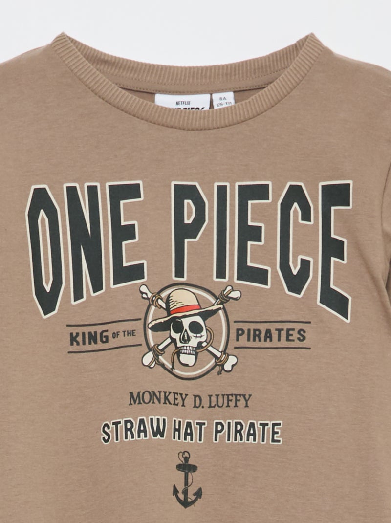 Pigiama lungo 'One piece' Marrone - Kiabi