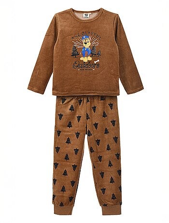 Pigiama lungo 'Paw Patrol' in pile - 2 pezzi