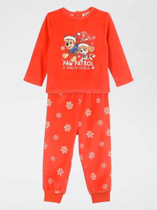 Pigiama lungo 'Paw Patrol' T-shirt + pantaloni in velluto - 2 pezzi - Kiabi Pigiama lungo 'Paw Patrol' T-shirt + pantaloni in velluto - 2 pezzi - Kiabi