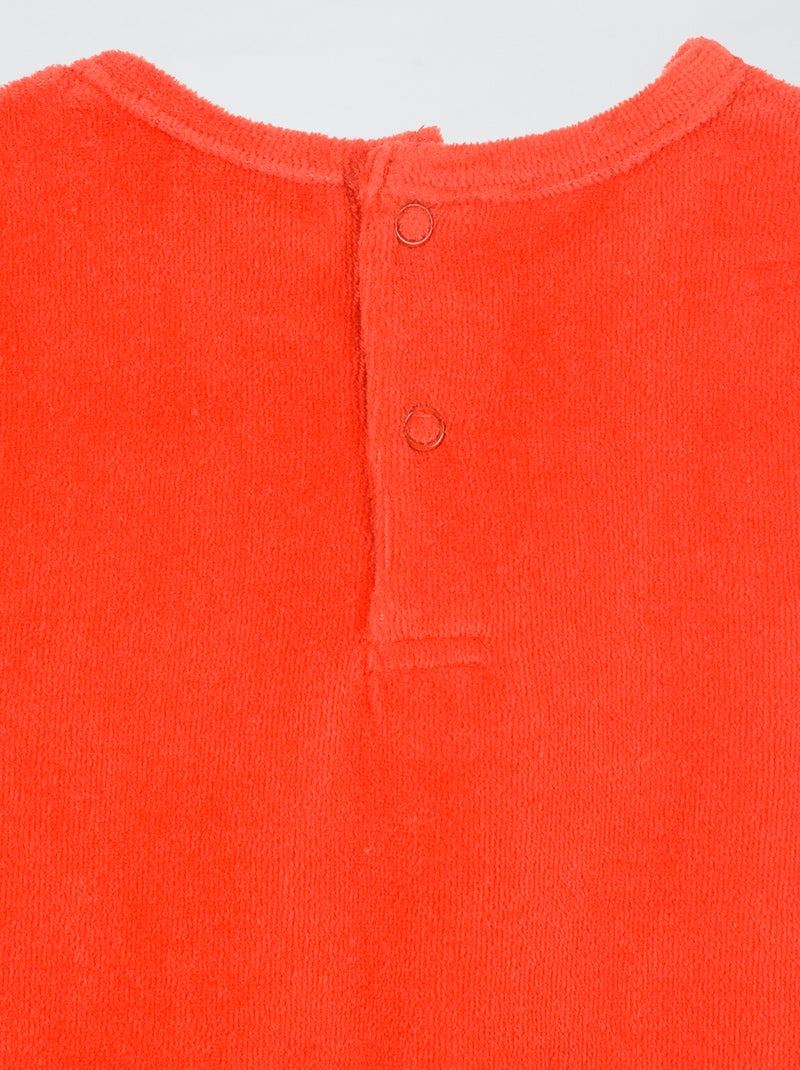 Pigiama lungo 'Paw Patrol' T-shirt + pantaloni in velluto - 2 pezzi Rosso - Kiabi
