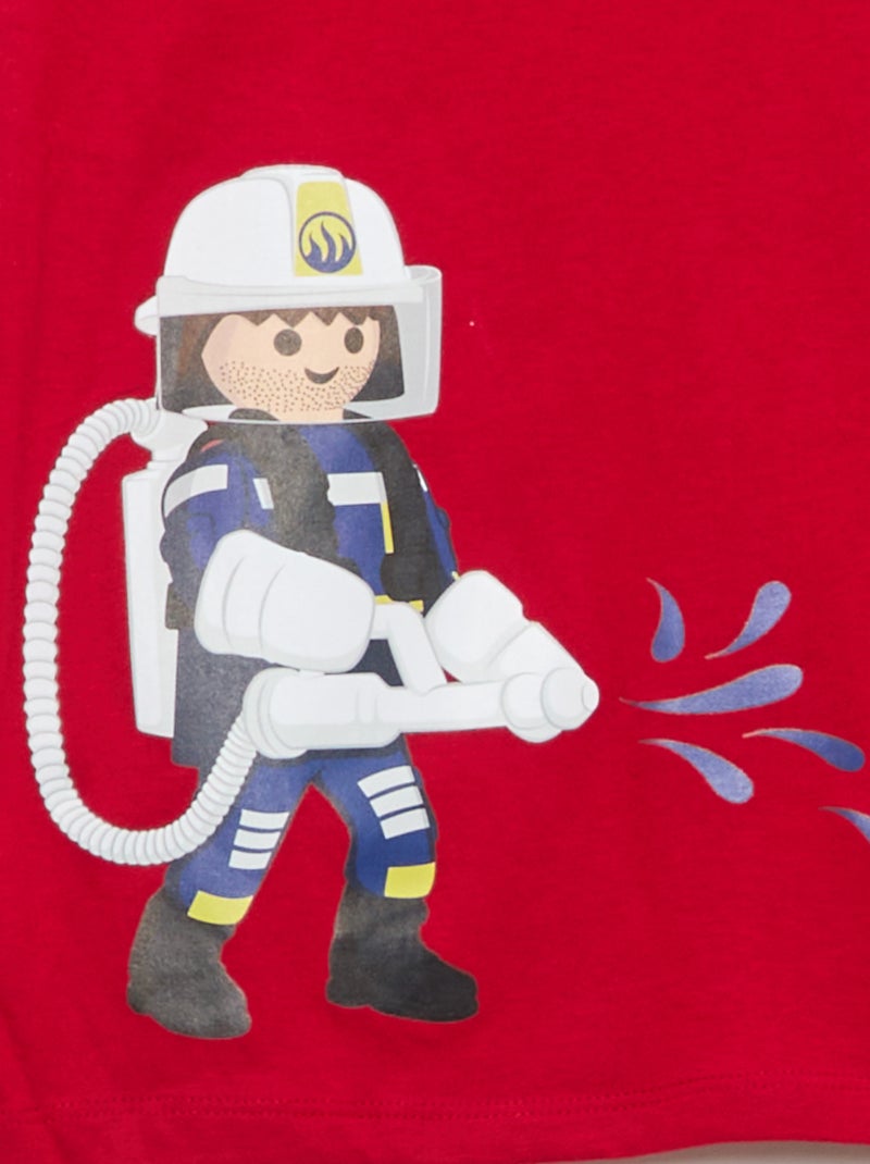 Pigiama lungo 'Playmobil' - Set 2 pezzi Rosso - Kiabi
