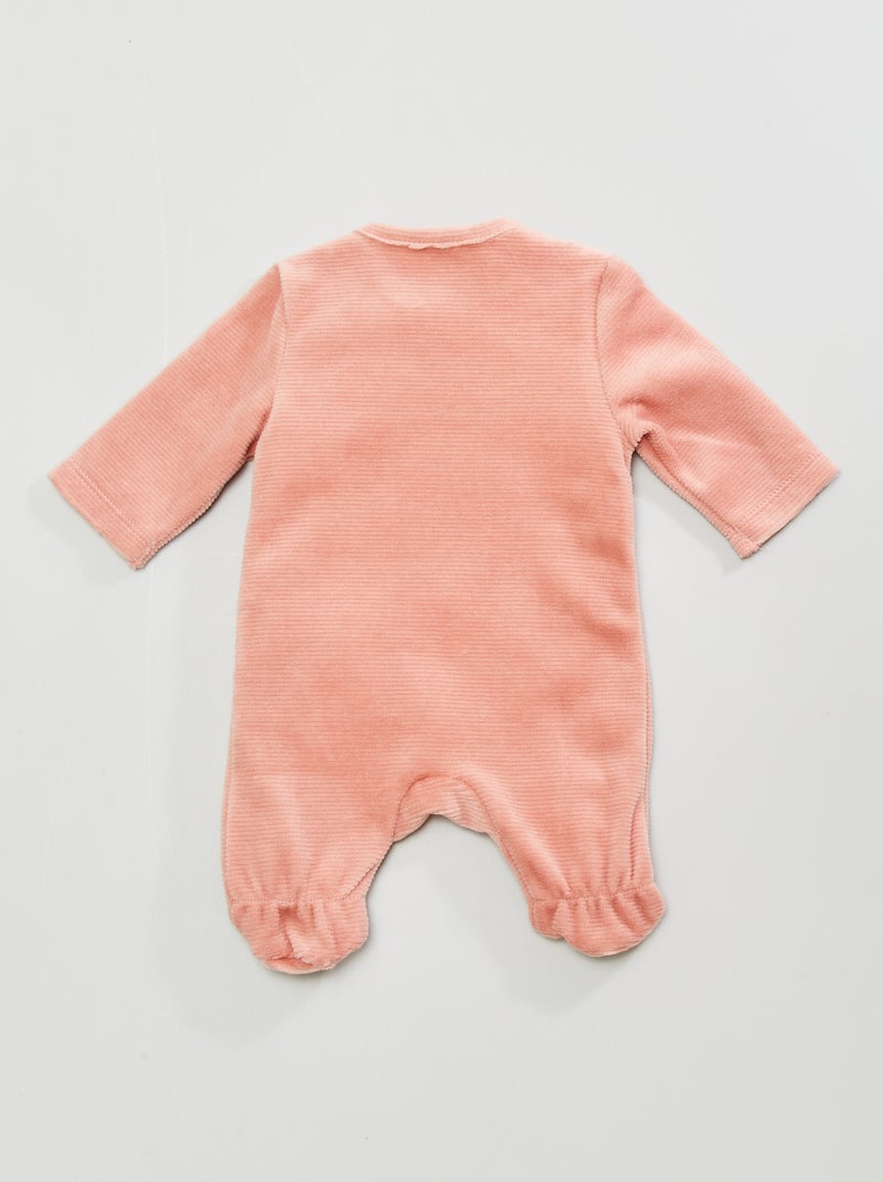 Pigiama lungo ricamato 'pianeta' ROSA - Kiabi