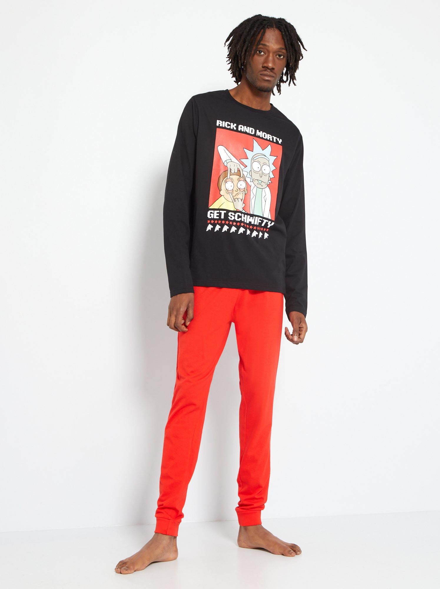 Felpa Rick & Morty Taglia S Uomo Logo Comodo Cotone Pratico Tinta Unita
