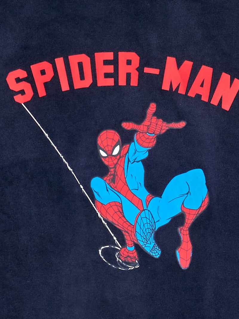 Pigiama lungo 'Spiderman' in pile - 2 pezzi Blu - Kiabi