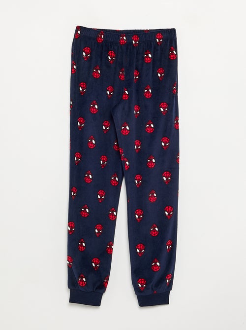 Pigiama lungo 'Spiderman' in pile - 2 pezzi - Kiabi