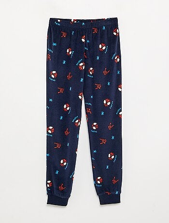 Pigiama lungo 'Spiderman' in pile - 2 pezzi