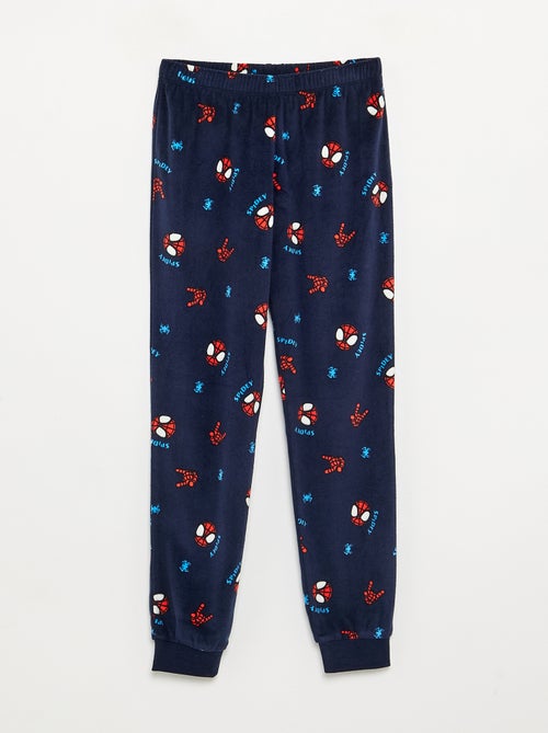 Pigiama lungo 'Spiderman' in pile - 2 pezzi - Kiabi