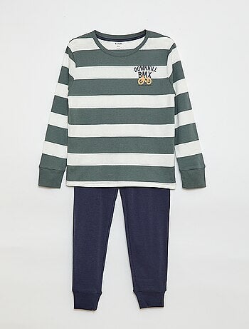 Pigiama lungo stampato - completo 2 pezzi